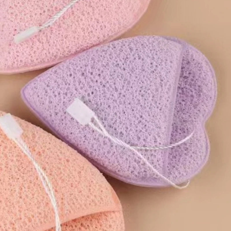 Natural Exfoliating Face Wash Cleansing Puff Flutter Sponge Deep Remover To Black Headband Cosmetic Sponges Facial Clean Tool