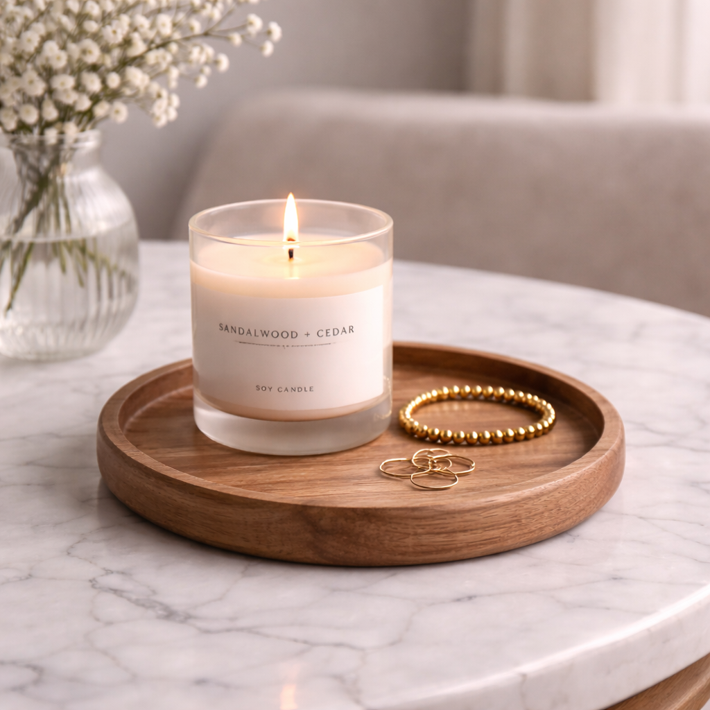 Soft Touch Mini Wooden Tray