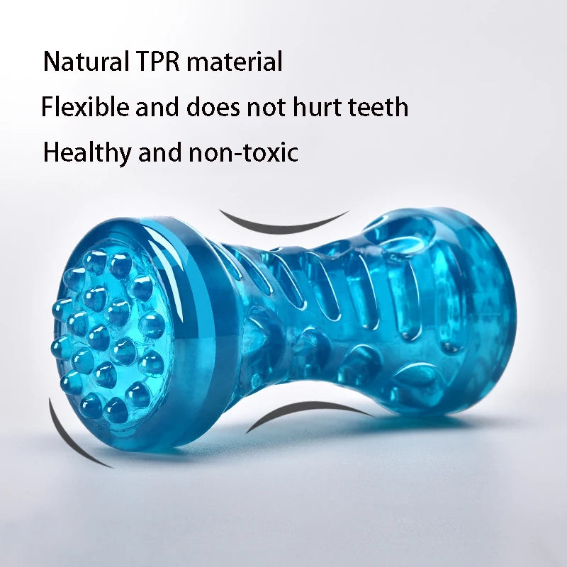 Resistant Bite Resistant Pet Toy Toothbrush Bone Sturdy Dog Toy Interactive Puppy Game Toy Dog Bone Rubber Puppy Chew Toy Dog