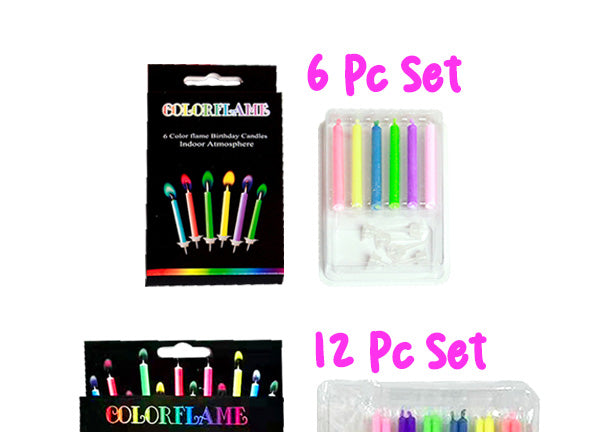 Bright Rainbow Cake Candle Kit