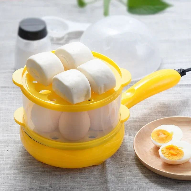 Electric Frying Pan, Omelette Maker Steamer Egg Cooker Eggs Mini Plug-in Frying Pan Automatic Power-off Breakfast Machine