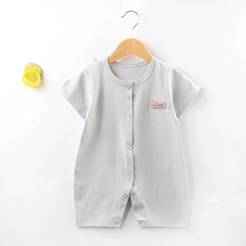 2021 Summer Tide Newborn Costume Baby Boys And Girls Onesie Pure Cotton Short Sleeve Small Girl Cute Jumpsuit Baby Romper