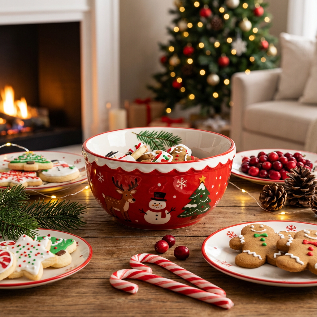Holiday Cheer Ceramic Bowl