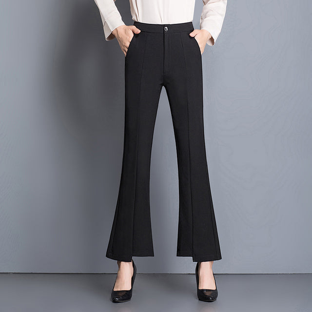 Women Chic Office Wear Straight Pants Vintage High  Ladies Trousers Baggy Korean 2022 Spring/Summer/Autumn Wide Leg Female