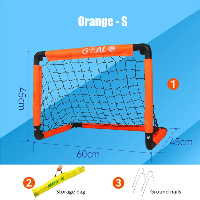 Portable Folding Youth Soccer Goal Installation-free Kid Football Goal Net