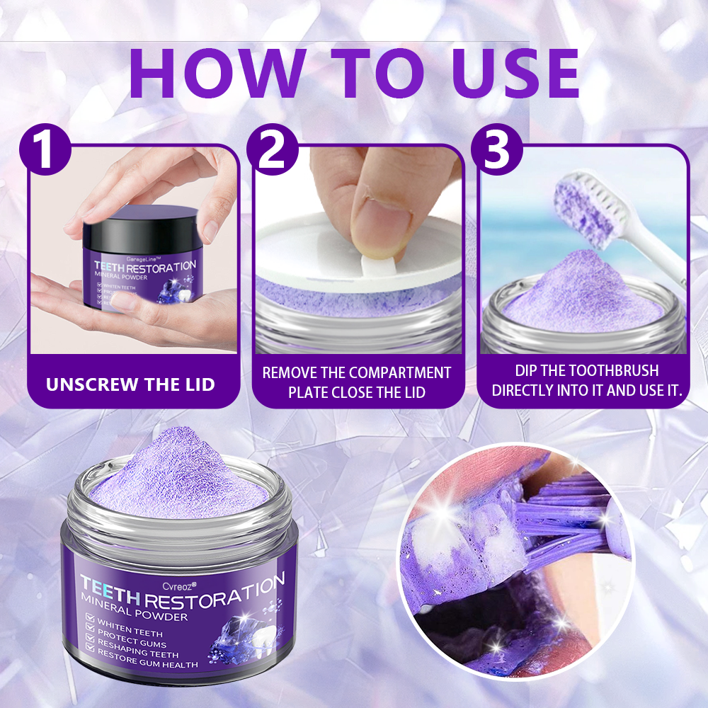 Cvreoz® Teeth Restoration Mineral Powder🦷(ADA recommended) (🎁Flash Sale - Don’t Miss Out)🎄✨