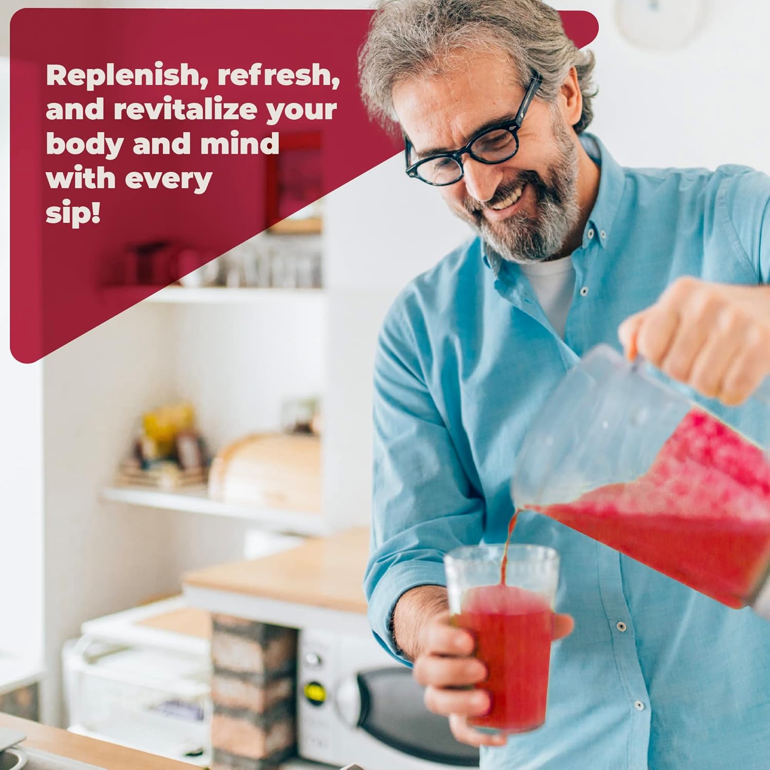 VITAFANT GREEN HELFERS Reds Superfoods Pulver - Nur 10 Kalorien Obst- und Gemüse-Adaptogen-Getränk mit Rote Beete, Polyphenolen, probiotischem Pulver - Antioxidantien-Ergänzung für Energie, 30 Portionen