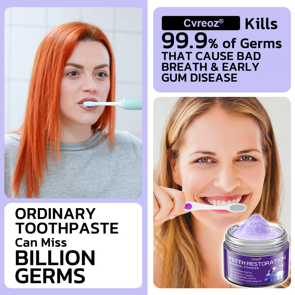Cvreoz® Teeth Restoration Mineral Powder🦷(ADA recommended) (🎁Flash Sale - Don’t Miss Out)🎄✨