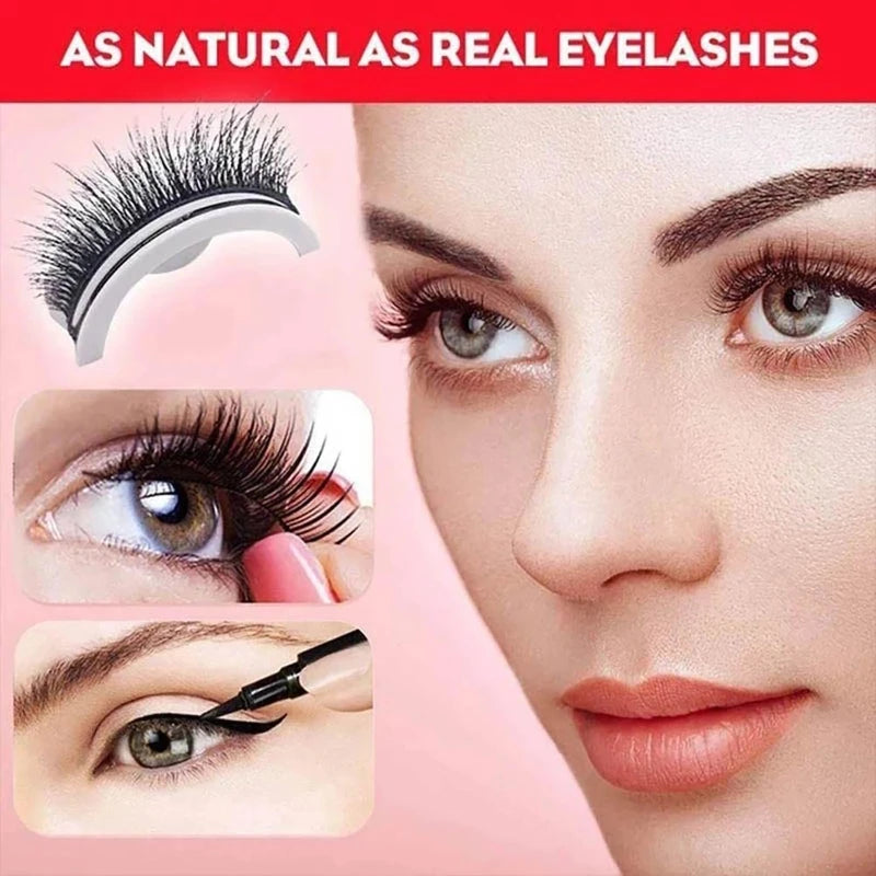 Reusable Self-Adhesive False Eyelash No or Eyeliner Needed Eyelashes Gift