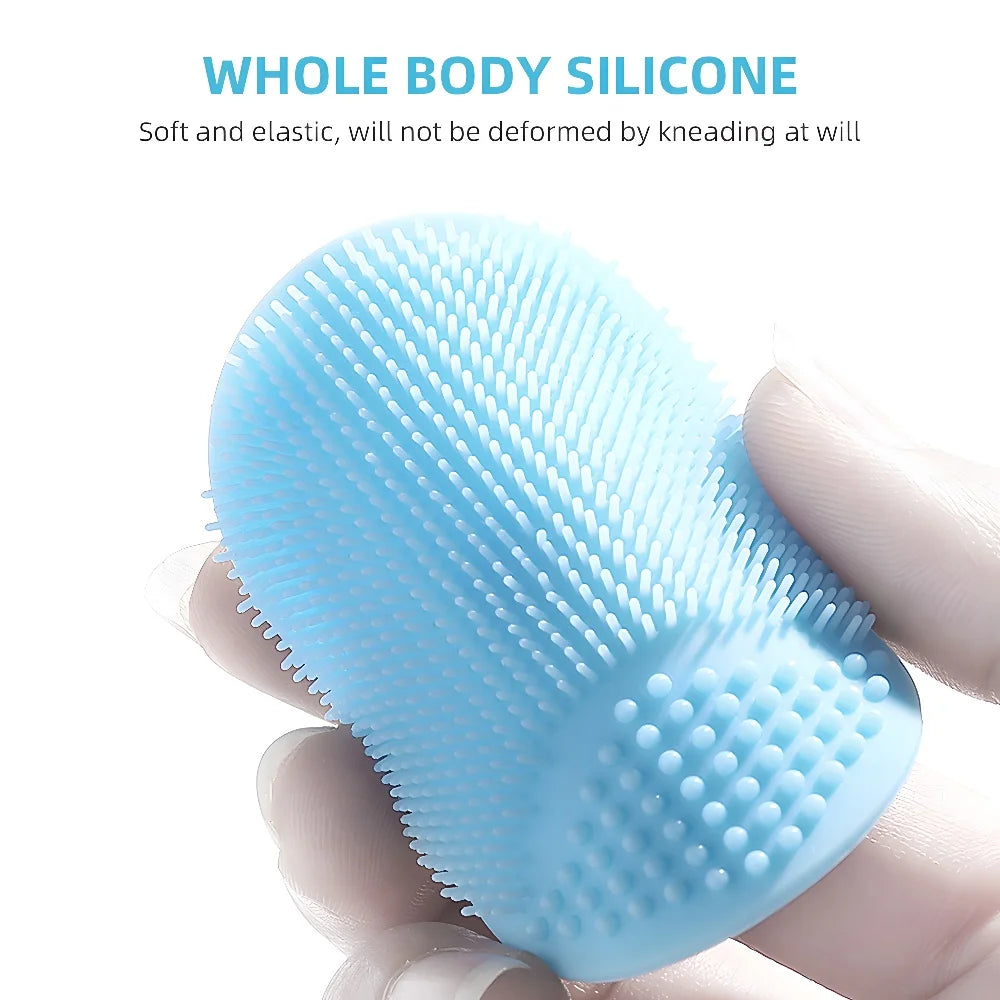 Men Facial Cleaning Brush Scrubber Soft Silicone Miniature Face Deep Cleaning Shave Massage Face Scrub Brush Small Face Cleaner