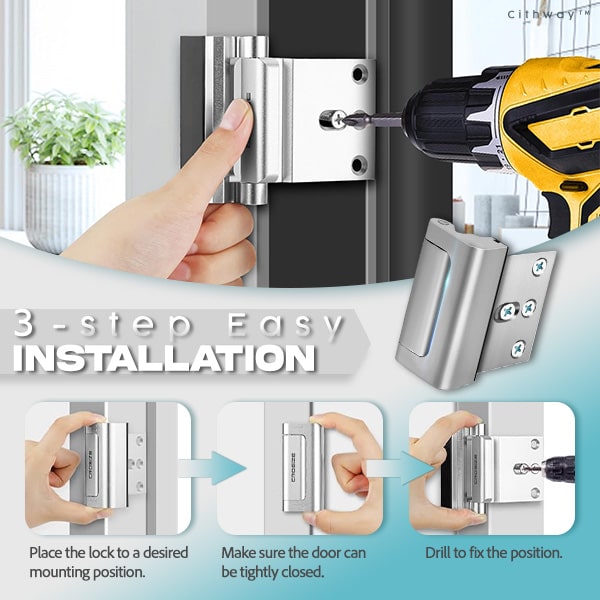 Cithway™ High-Security Metal Door Lock