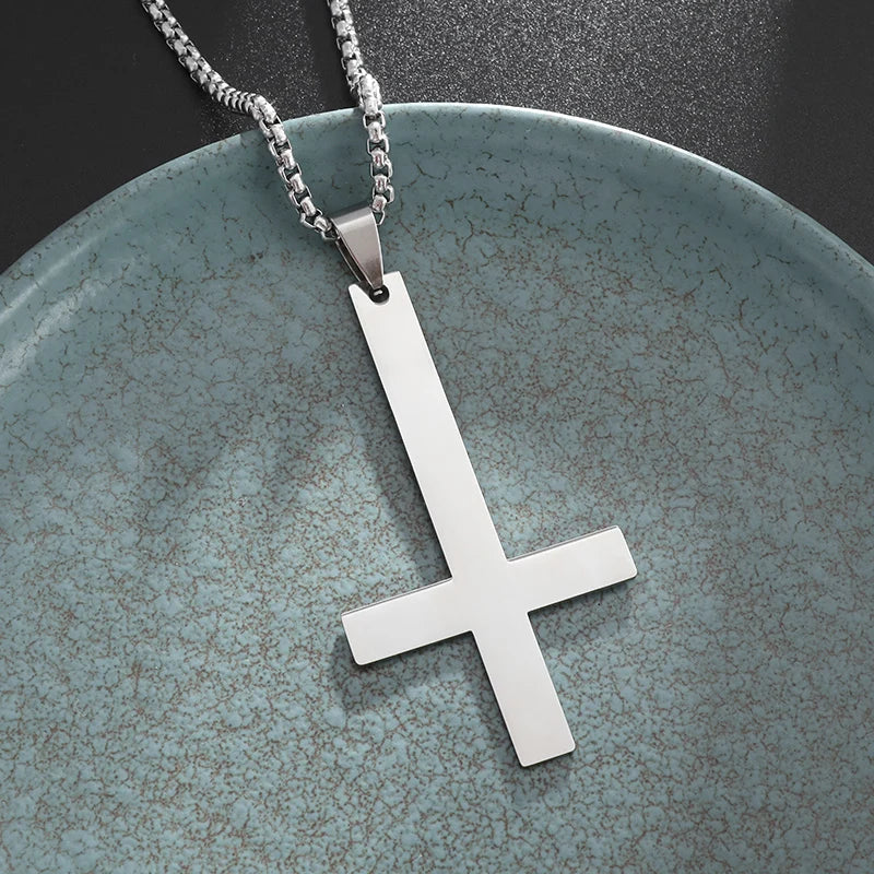 Orthodox Cross Stainless Steel Pendant Christian Eternal Church Inspirational Nika Necklace Men Women Fashion Jewelry Gift