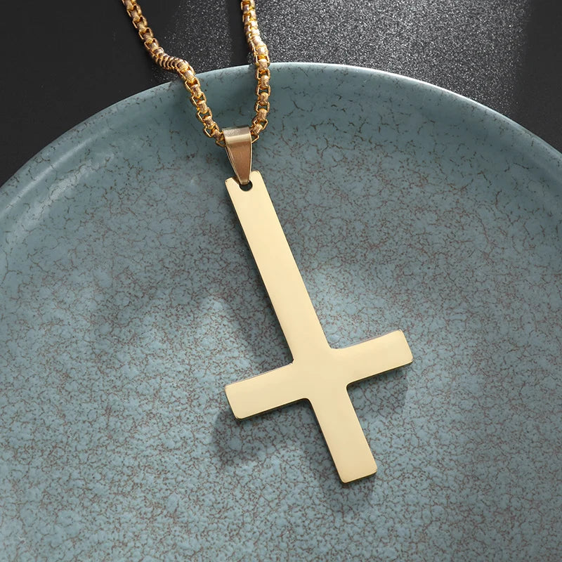 Orthodox Cross Stainless Steel Pendant Christian Eternal Church Inspirational Nika Necklace Men Women Fashion Jewelry Gift