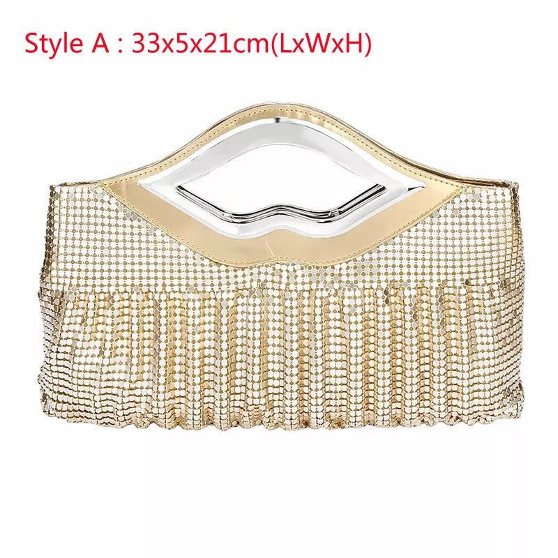 Sequins Evening Clutch Bag Women Luxury Full Rhinestones Handbag Party Bag Chain Crossbody Bags Female Purse and Handbags