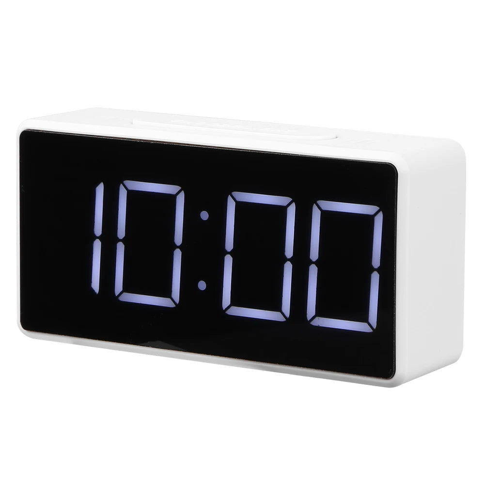 LED Mini Student Clock Usb Desktop Electronic Alarm Clock °c-℉ Temperature Tester-white Light 2 Levels Of Brightness