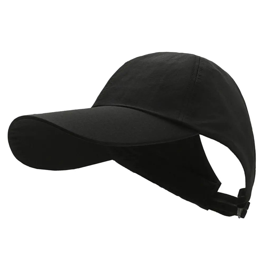 Cotton Ponytail Hat Sun Protection Quick-Drying With Ponytail Hole Sun Hat Baseball Caps Girls