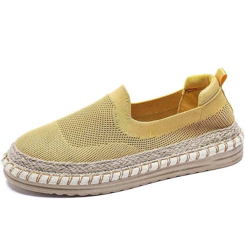 Womens Flat Slip on Canvas Summer Strap Loafers 2024 Ladies Casual Comfort Shoes Female Sneakers for Women