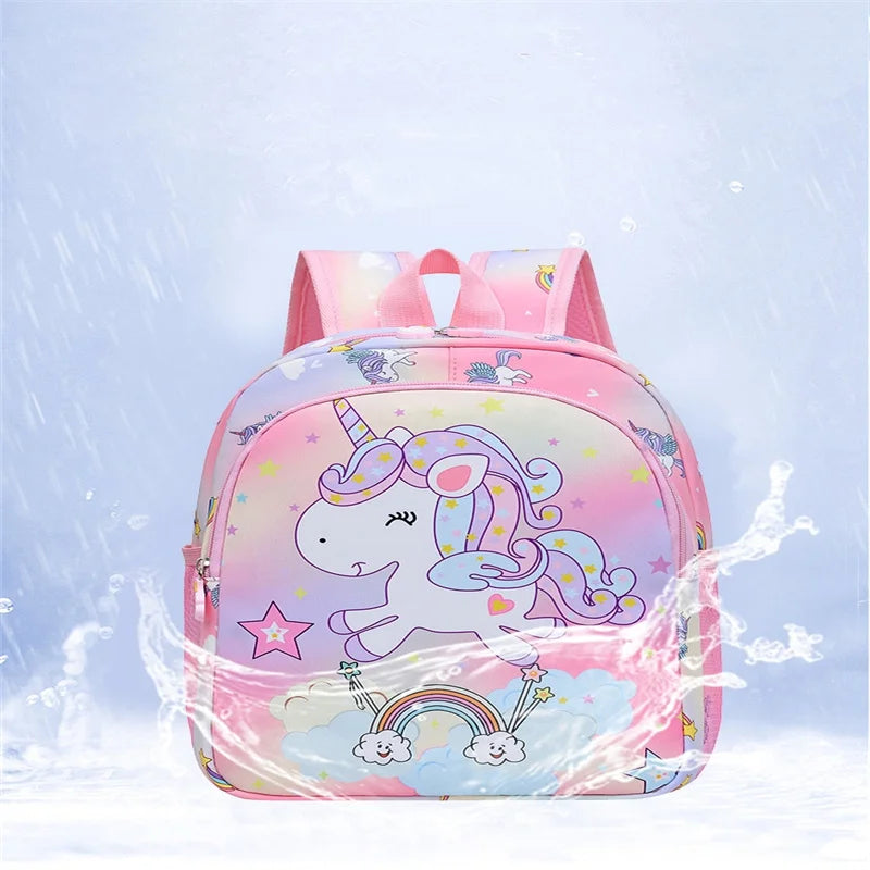 Children Backpack Cartoon Unicorn Pattern Baby Cute Kindergarten Schoolbag Waterproof Kids Bags Boys Girls Backpacks