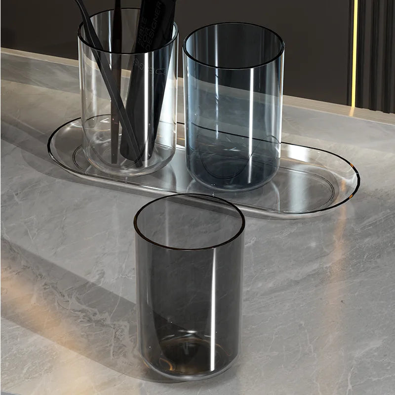 Gargle Cup Set Couple Toothbrush Children's Washing Cup Transparent Tooth Brushing Storage Box Luxury ToothCup Parent-child