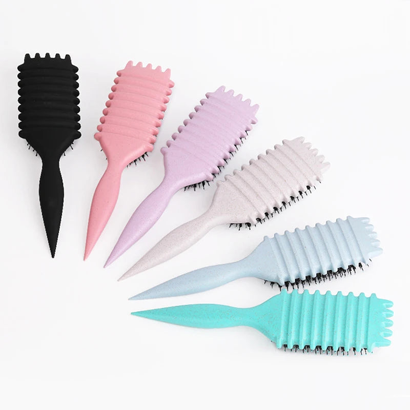 Curly Hair Brush Curl Define Styling Brus Boar Bristle Beard Comb Styling Detangling Brush For Women And Men