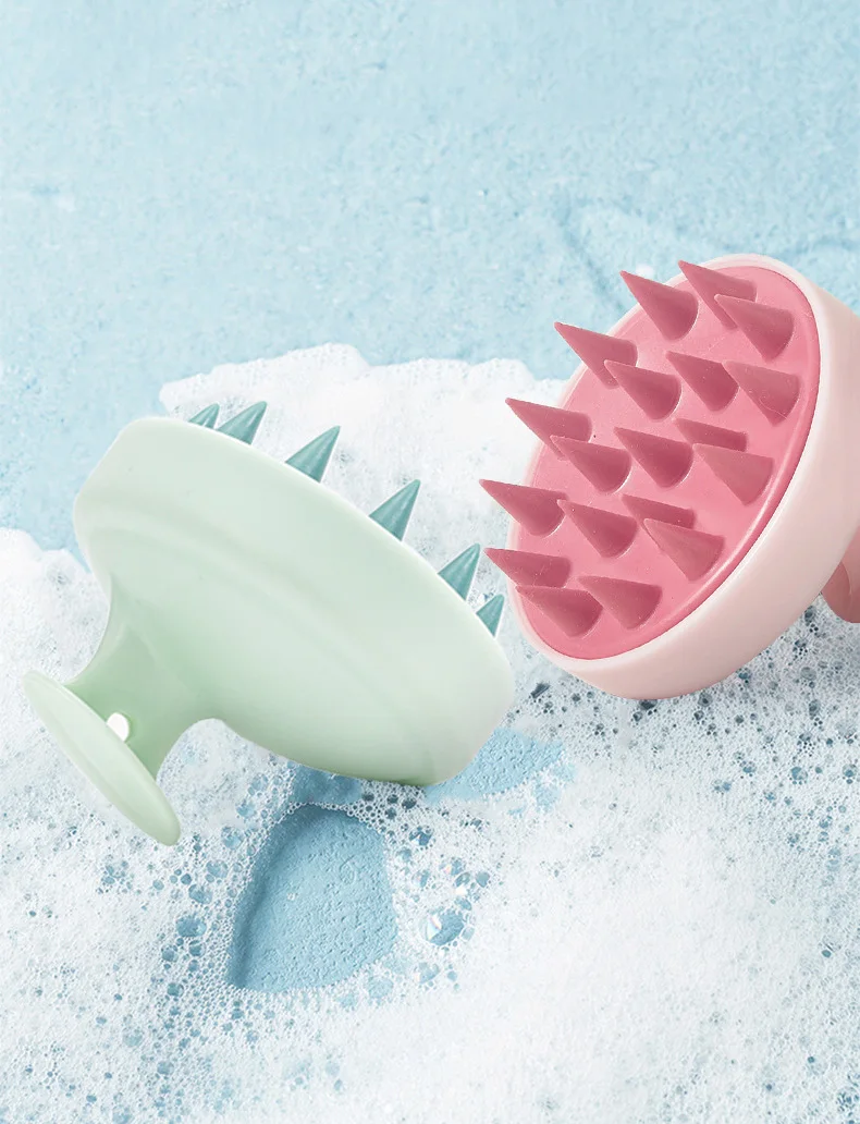 Silicone Shampoo Scalp Hair Massager Head Body Scalp Massage Brush Comb Hair Washing Comb Shower Brush Bath Spa Massage Brush