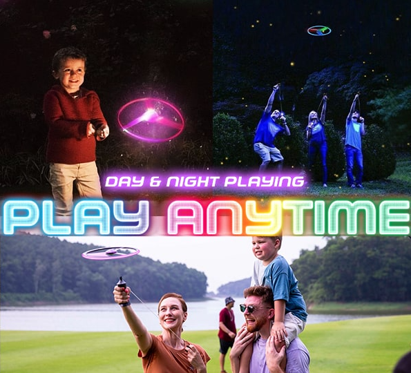 Fun Flashing Flying Disc Spin
