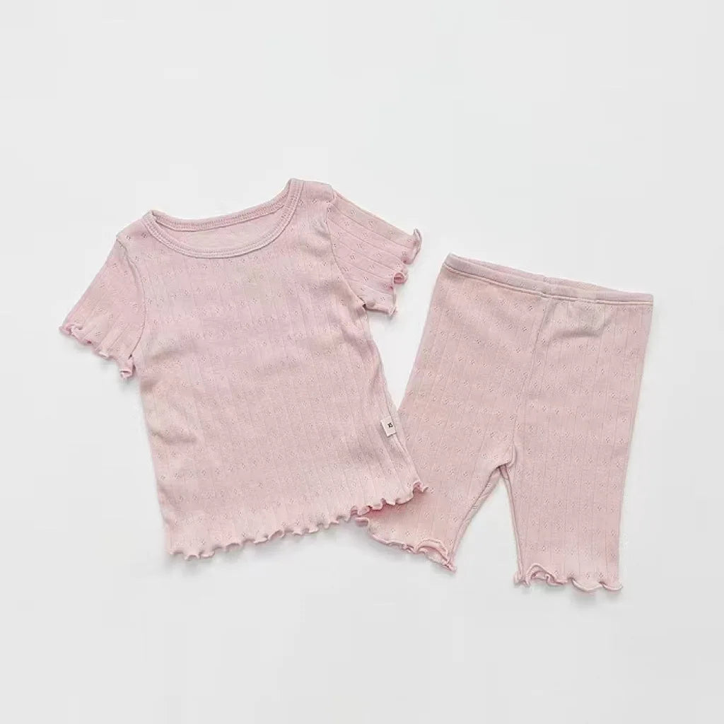 Summer New Baby Cotton Breathable Clothes Set