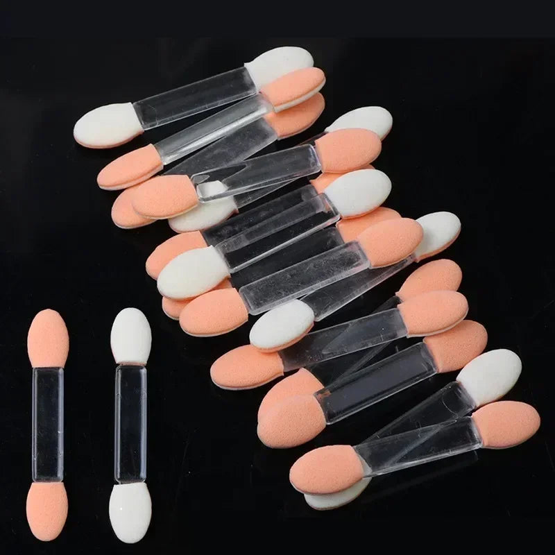 Hot Fashion 30/5Pcs Pro Sponge Stick Eye Shadow Brush Applicator Cosmetic Make up  Double-head Eyeshadow Brush For Women Makeups