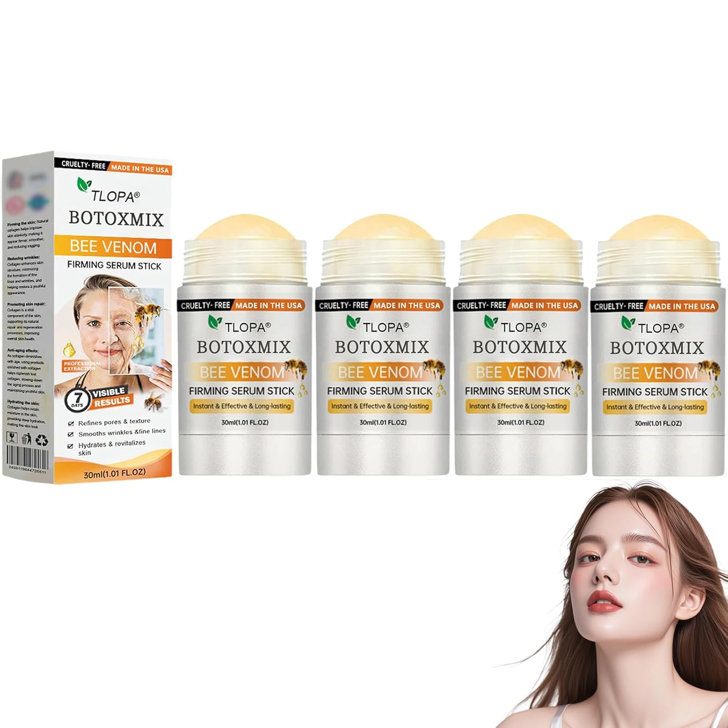 Botox Bee Venom Firming Stick, Advanced Firming Cream, Bee Venom Wrinkle Remover Cream, Bee Venom Firming Stick, Moisturizes and Nourishes Skin
