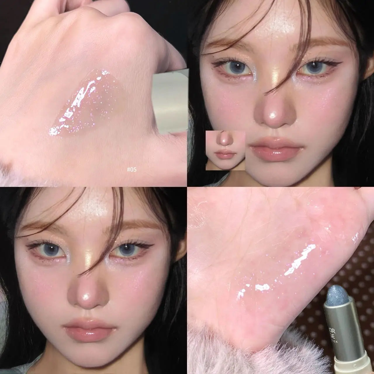 Silky Shimmer Lip Gloss High-Pigment Shine Hydrating Non-Sticky Long-Lasting Transfer-Proof Glossy Lip Makeup Daily