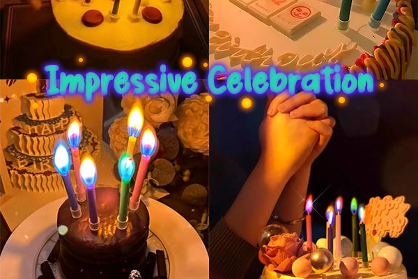 Bright Rainbow Cake Candle Kit