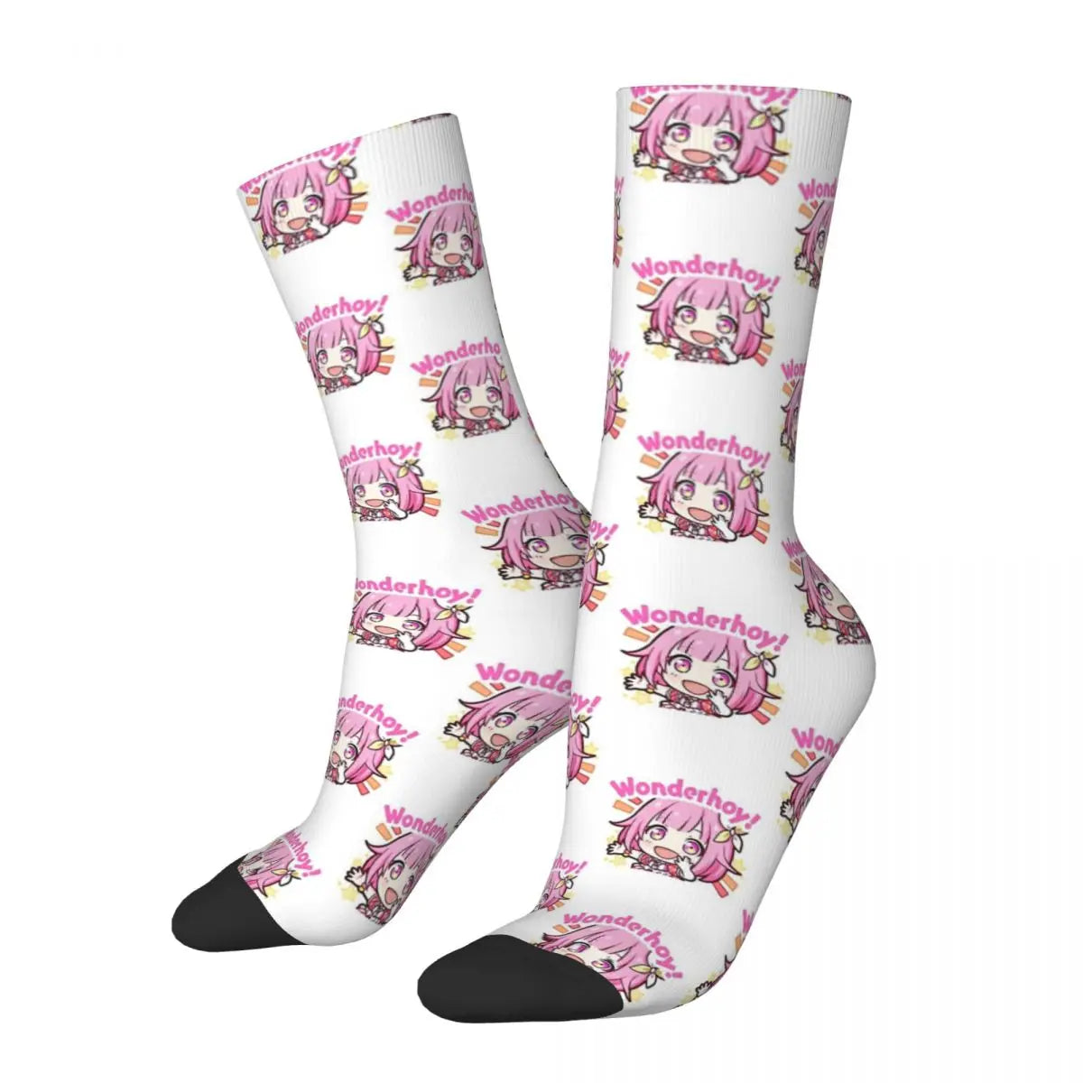 Project Sekai Emu Otori Emu Otori Wonderhoy Print Men Women Socks Windproof Novelty Spring Summer Autumn Winter Stockings Gift