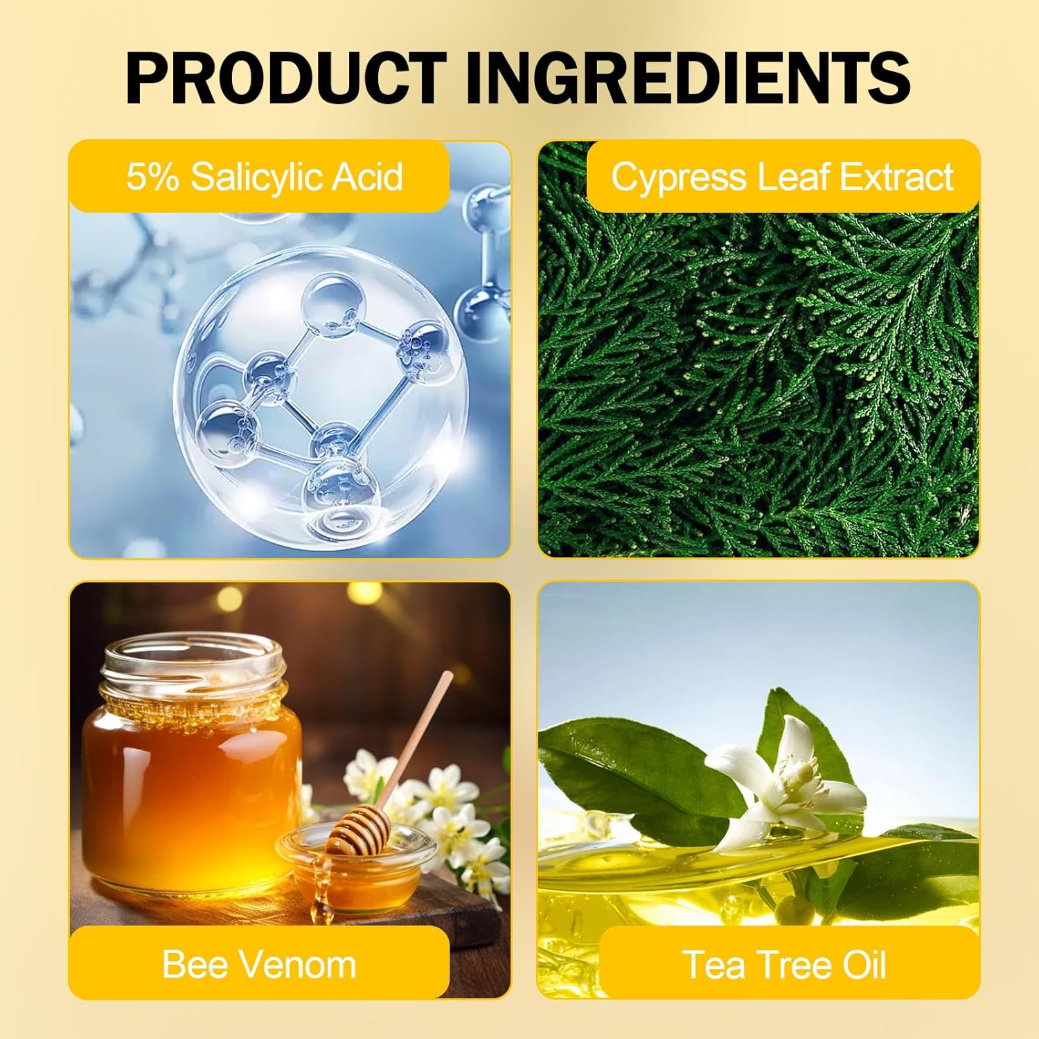 Bee Venom Cream Canada, Bee Venom Skin Treatment Cream, Botanic Hydration Serum for All Skin Types, 60 Ml (1pcs)