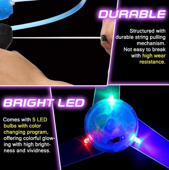 Fun Flashing Flying Disc Spin