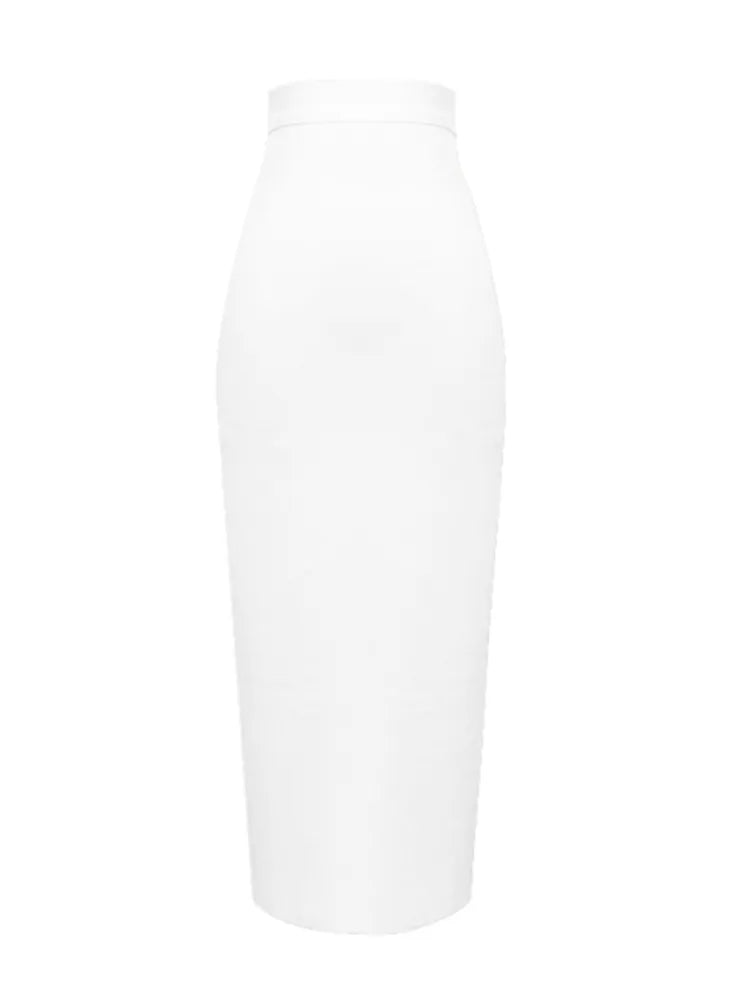 New Fashion 13 ColorsKnee Length Bandage Skirt Women Elastic Summer Pencil Skirts