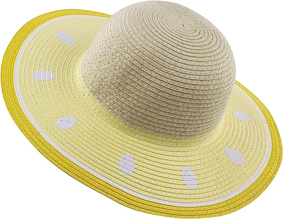 Womens Sun Straw Hat Wide Brim Summer Hat Beach Hats
