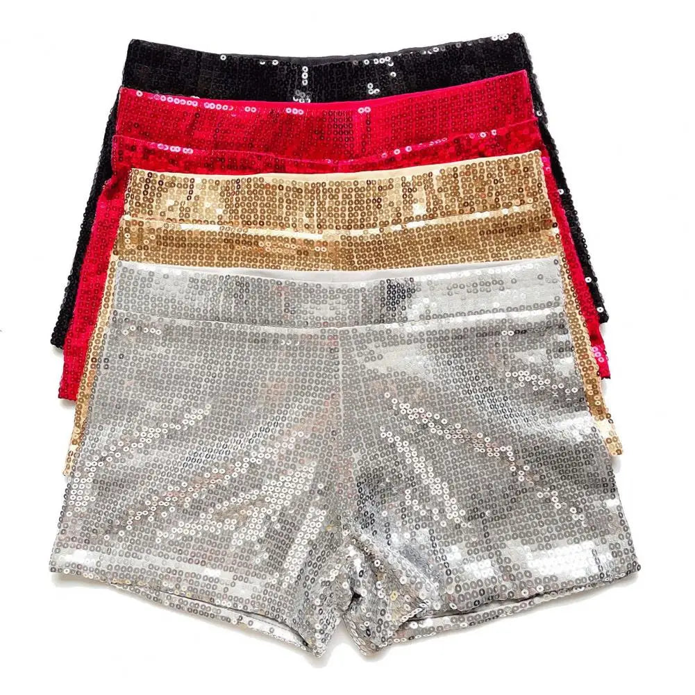 Sexy Sequin Women Shorts Shiny High Waist Dance Shorts Night Club Shorts Nightclub Shorts Short Pants Streetwear Clubwear