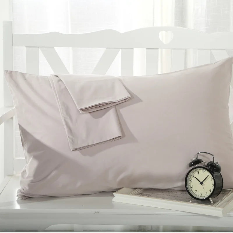 48x74cm Cotton Pillowcase Soft Comfortable Solid Color Pillow Case Queen King Sleeping Pillows Covers Pillowcases Home Textile