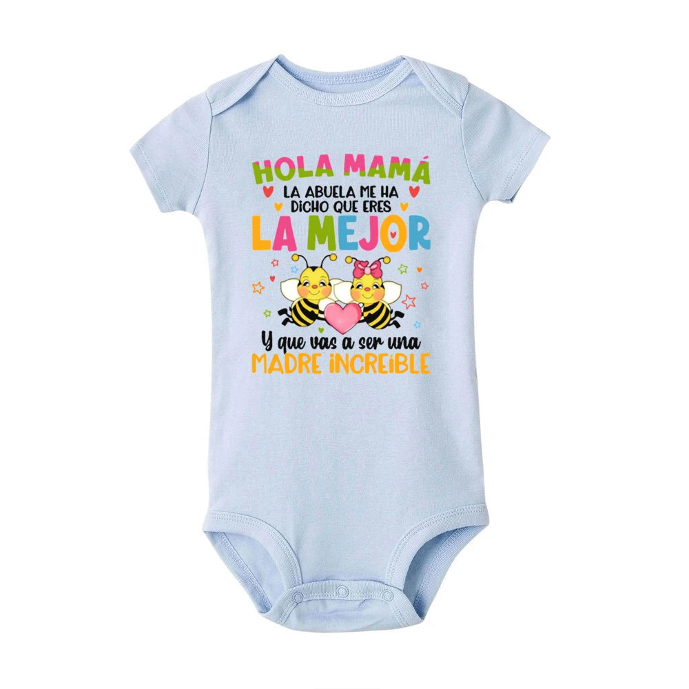 Printed Baby Romper Cute Infant Summer Clothes Newborn Short Sleeve Bodysuit