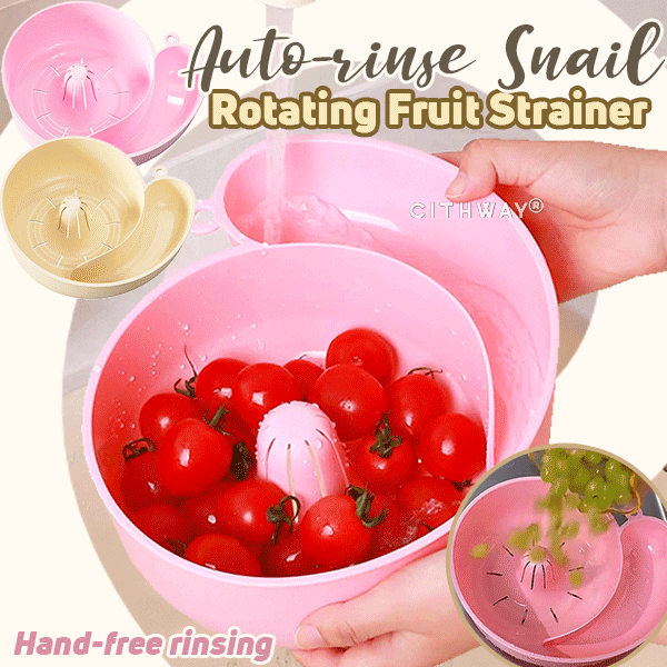 Cithway® Auto-rinse Snail Rotating Fruit Strainer