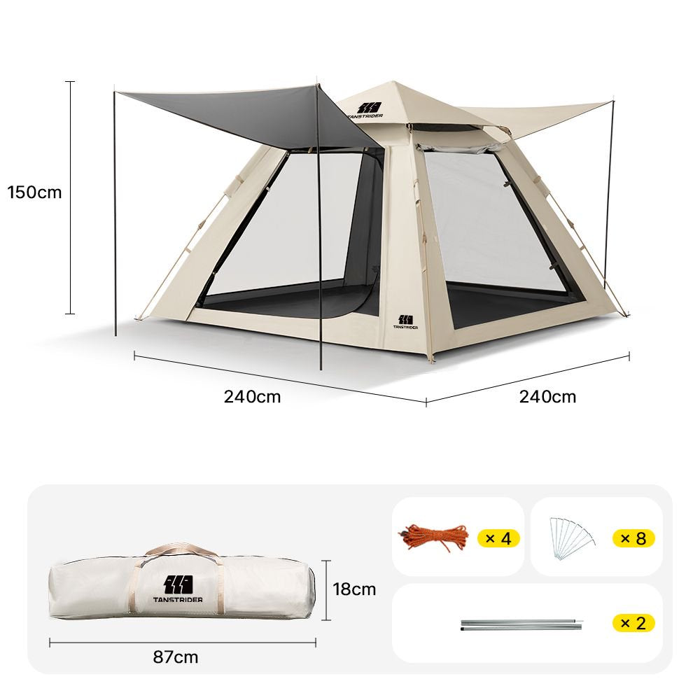 Qingchuan 4-Sided Outdoor Tent for Camping & Beach