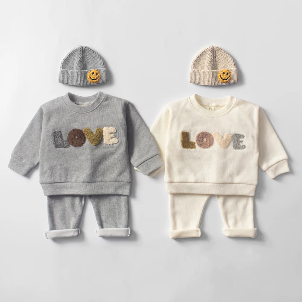 Baby Clothes Sets Infant Spring Autumn Kids Outfits Baby Hoodie Sweatshirt Suit Children Cotton Tops + Pants Baby Clothing Set