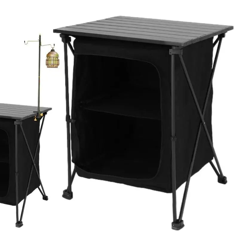 Folding Outdoor Cooking Cupboard Storage