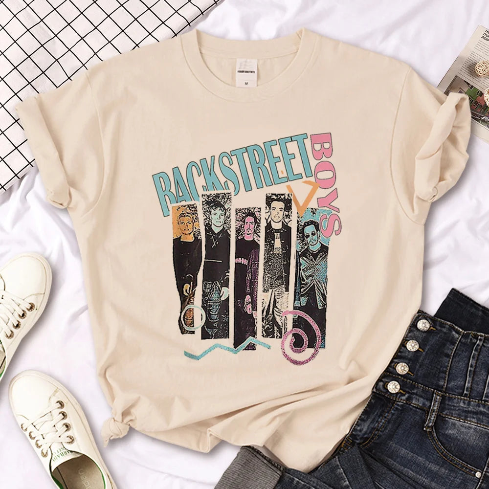 Backstreet Boys t-shirts women funny Tee girl graphic y2k harajuku clothing