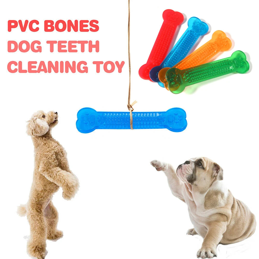 Pet Dog Chew Toys Rubber Bone Toy Aggressive Chewers Dog Toothbrush Dog Pet Toys for Puppy Dental Care for Dog Pet Accessories