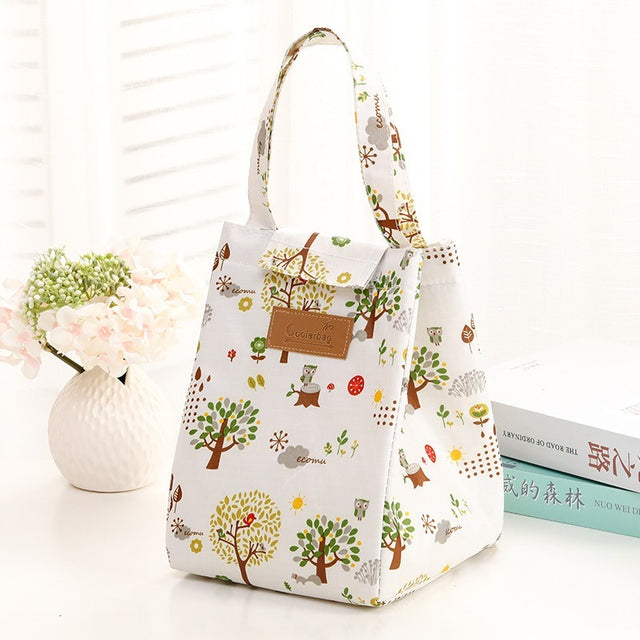 Travel or office food refrigerated bag men and women insulation cover to keep warm Oxford lunch bag Women's casual handbag