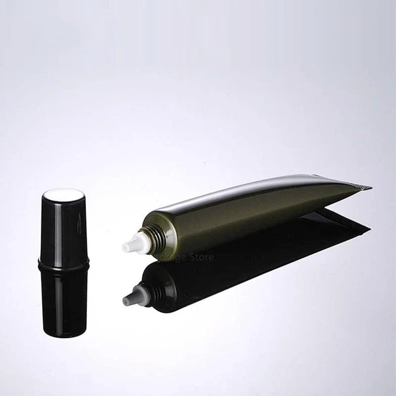 20g Eye Cream Tube with Plastic Black Lid Pickles Tawny Green Face Wash Hose Cosmetic Plastic Packaging Bottle