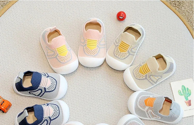 Baby Walking Shoes Soft Bottom Non-slip Baby Shoes Spring and Autumn A Stirrup 1-3 Years Old Children's Shoes and Socks