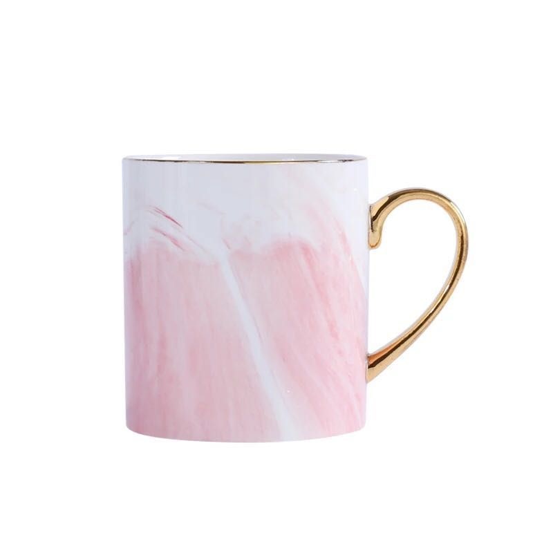 Glod Marble Porcelain Coffee Mug Ceramic Tea Milk Cup Creative Wedding Gift