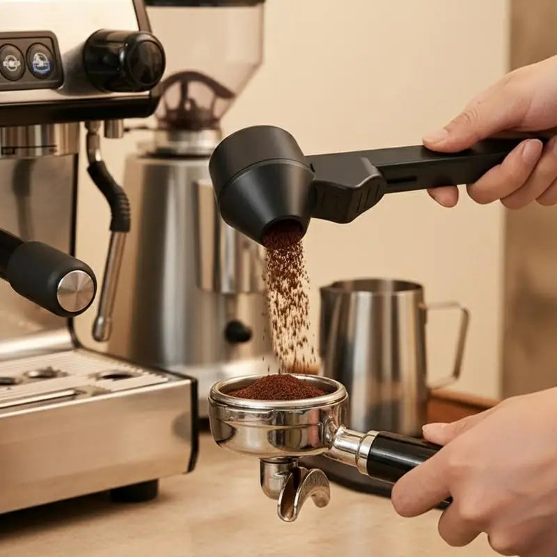 Spill-Proof Coffee Spoons Funnels Sliding Spoon Reusable With Longer Handle Coffee Scoop Measuring Spoon Funnel Kitchen Gadgets